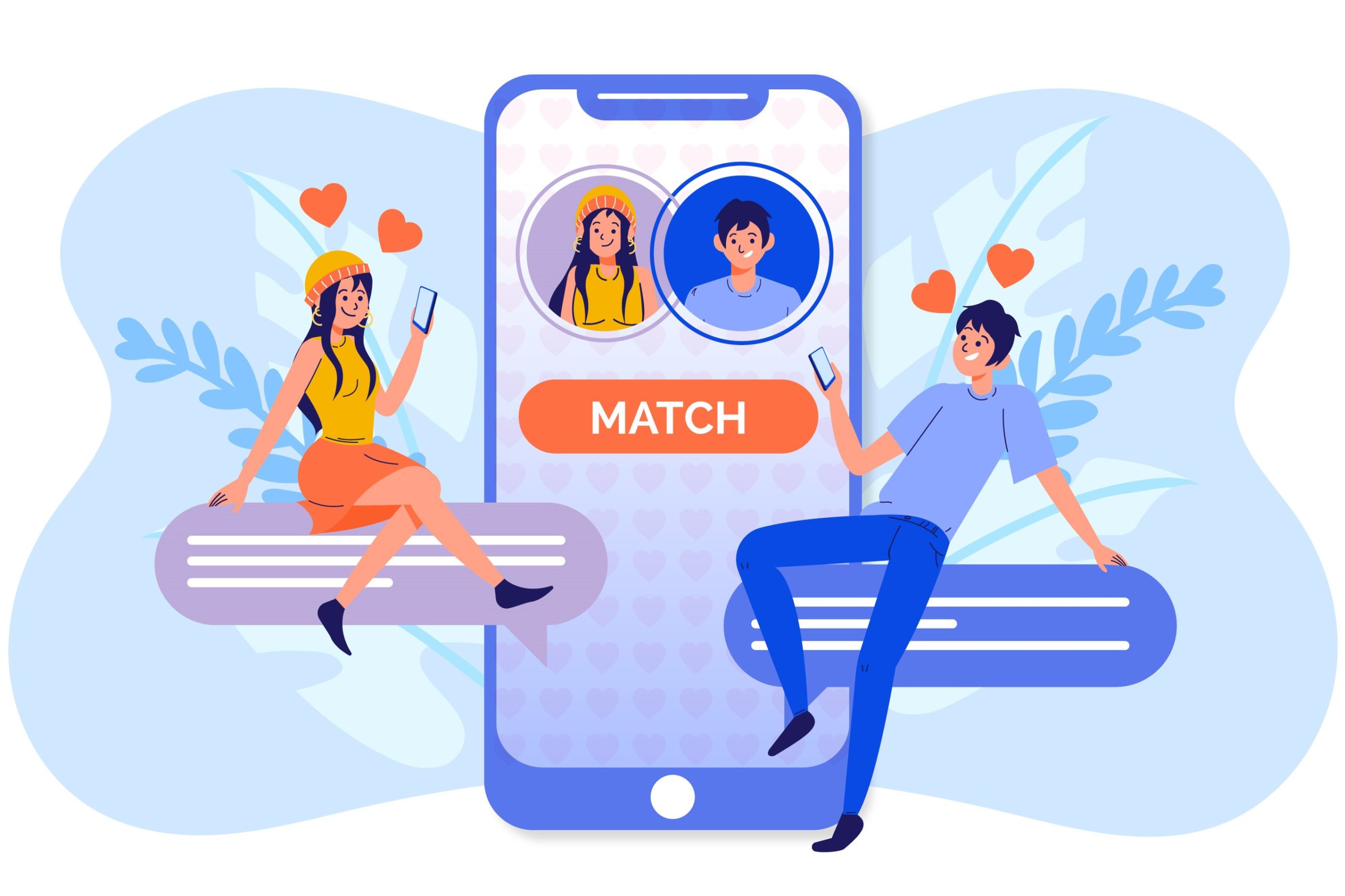Tinder uses AI to find a match.