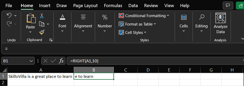 Basic Formulas in Excel