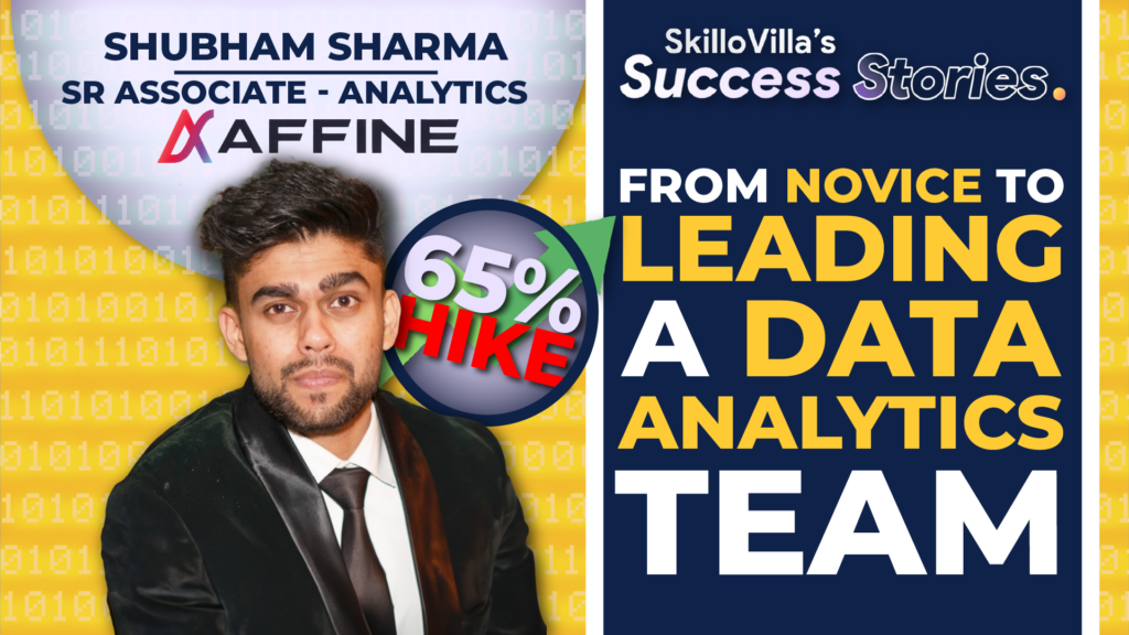 Shubham Sharma | SkilloVilla Success Stories | Data Analytics | SkilloVilla Reviews | Data Analyst
