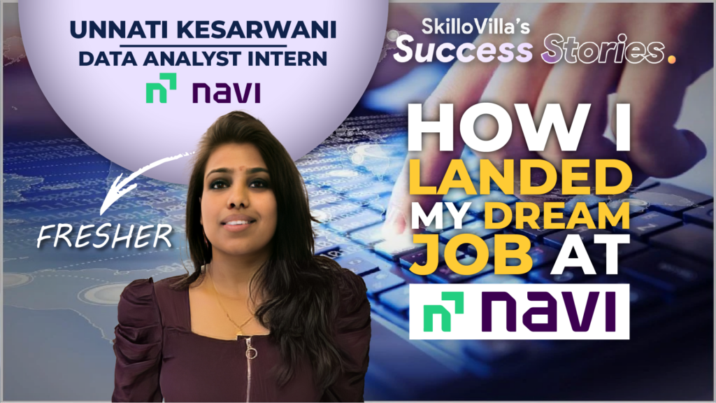 Unnati Kesarwani-SkilloVilla Success Stories-Data Analytics-SkilloVilla Reviews-Data Analyst